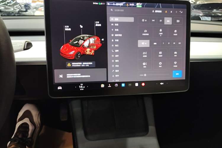 Used Tesla Model 3 2021 Standard Range Rear-Drive Upgraded Version Audio And AC Panel