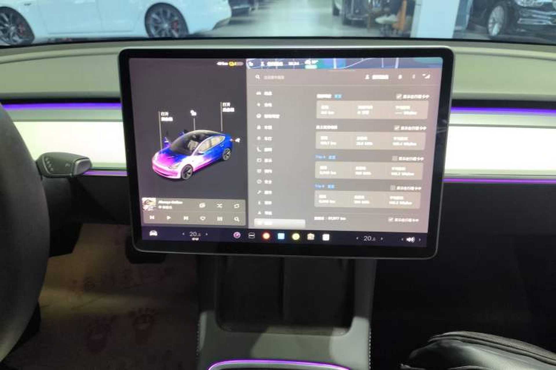 Used Tesla Model 3 2021 Standard Range Rear-Drive Upgraded Version Audio And AC Panel