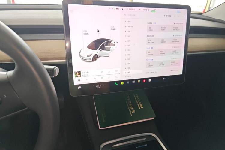 Used Tesla Model 3 2021 Standard Range Rear-Drive Upgraded Version Audio And AC Panel