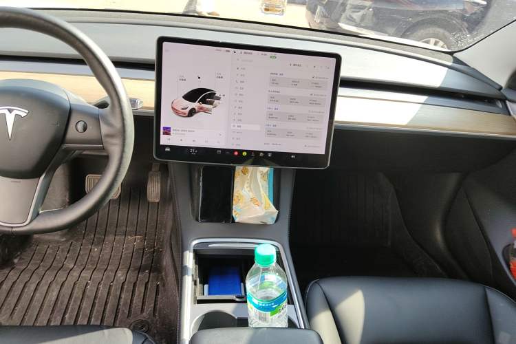 Used Tesla Model 3 2021 Standard Range Rear-Drive Upgraded Version Audio And AC Panel