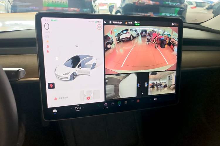 Used Tesla Model 3 2021 Revised Version Standard Range Rear-Wheel Drive Upgraded Edition 3D1 Audio And AC Panel