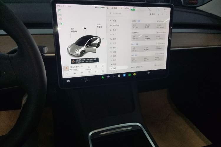 Used Tesla Model 3 2021 Standard Range Rear-Drive Upgraded Version Audio And AC Panel