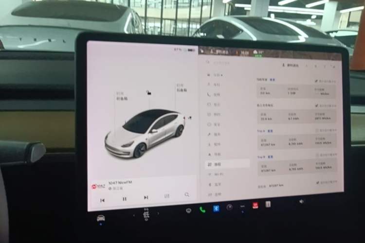 Used Tesla Model 3 2021 Standard Range Rear-Wheel Drive Upgraded Version 3D6 Audio And AC Panel