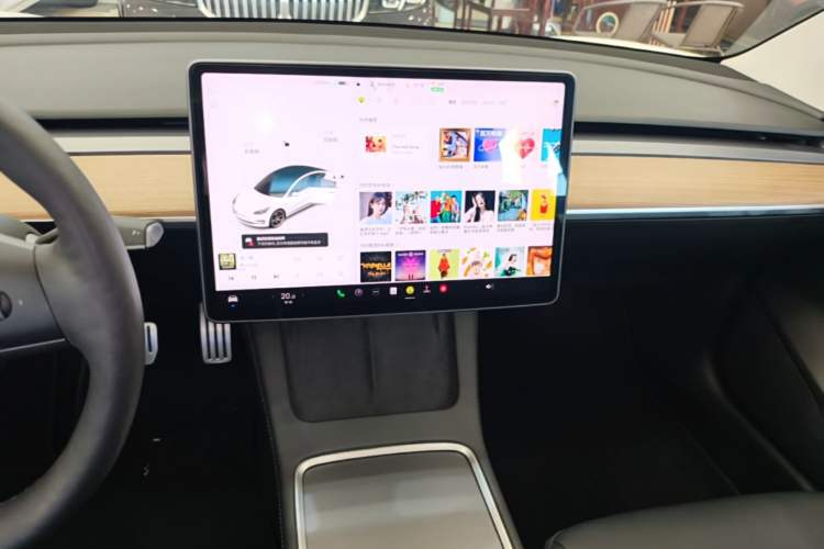 Used Tesla Model 3 2021 Performance High-Performance All-Wheel-Drive Version 3D6 Audio And AC Panel