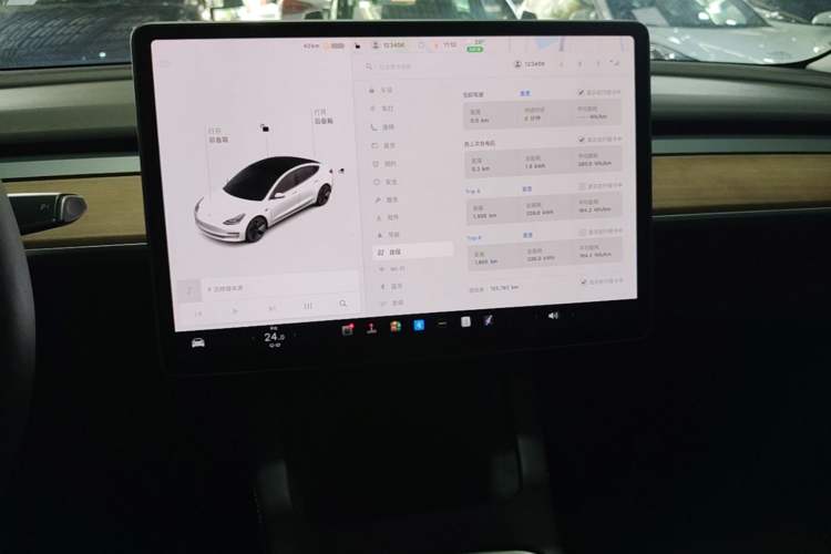 Used Tesla Model 3 2021 Standard Range Rear-Drive Upgraded Version Audio And AC Panel