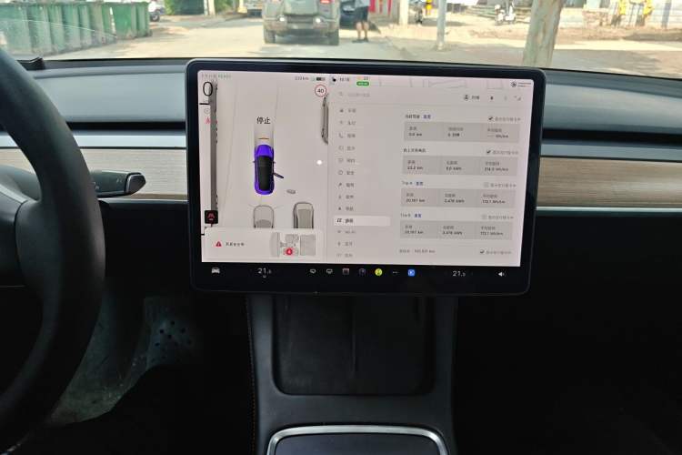 Used Tesla Model 3 2021 Standard Range Rear-Drive Upgraded Version Audio And AC Panel