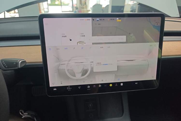 Used Tesla Model 3 2021 Standard Range Rear-Drive Upgraded Version Audio And AC Panel