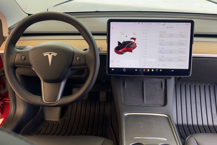 Used Tesla Model 3 2021 Standard Range Rear-Drive Upgraded Version Audio And AC Panel