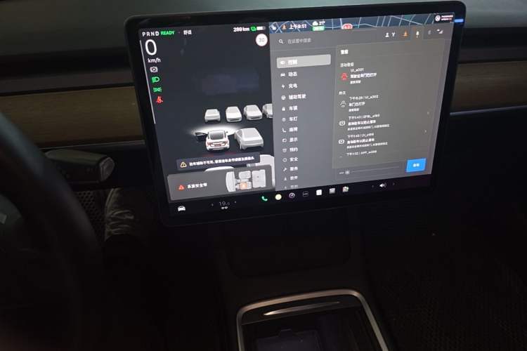 Used Tesla Model 3 2021 Performance High-Performance All-Wheel-Drive Version 3D6 Audio And AC Panel
