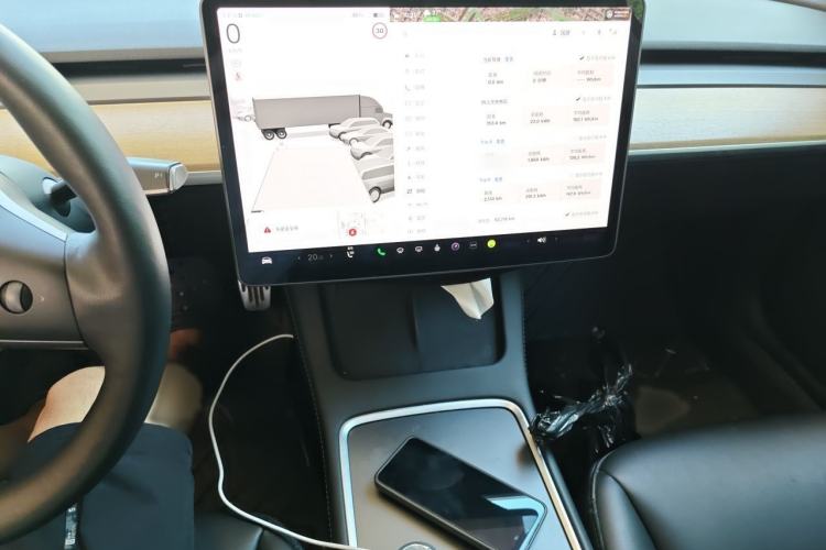 Used Tesla Model 3 2021 Revised Version Standard Range Rear-Wheel Drive Upgraded Edition 3D1 Audio And AC Panel