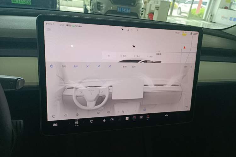 Used Tesla Model 3 2021 Revised Version II – Performance High-Performance All-Wheel-Drive Edition Audio And AC Panel
