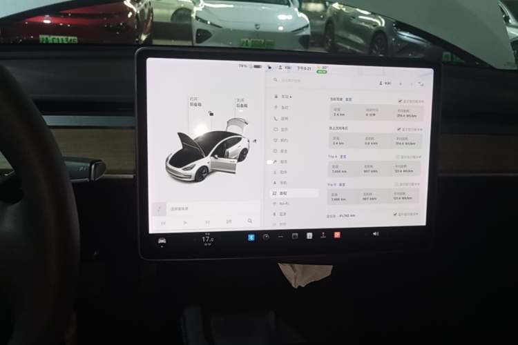 Used Tesla Model 3 2021 Standard Range Rear-Drive Upgraded Version Audio And AC Panel