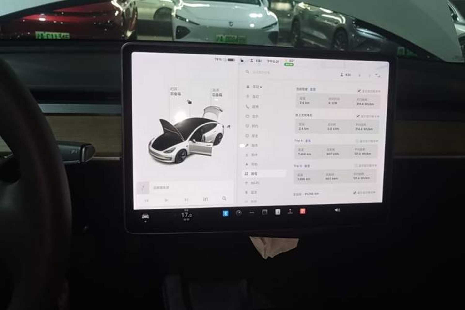 Used Tesla Model 3 2021 Standard Range Rear-Drive Upgraded Version Audio And AC Panel