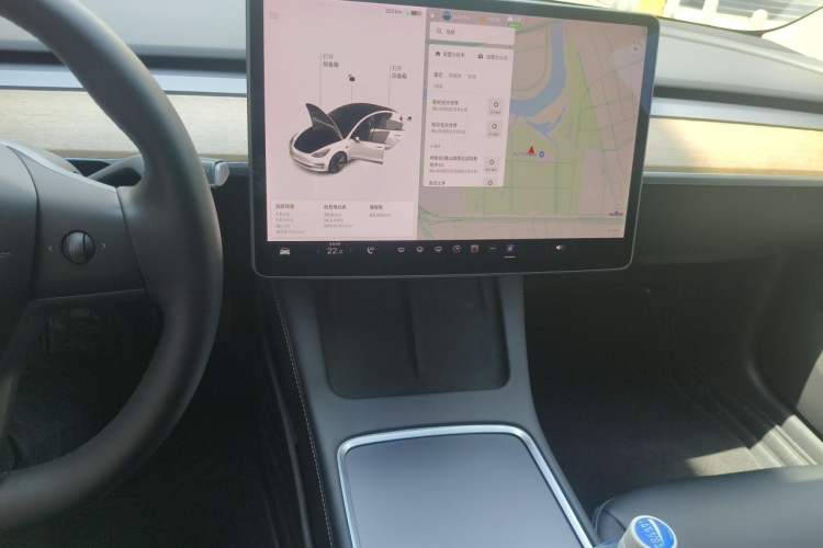 Used Tesla Model 3 2021 Standard Range Rear-Drive Upgraded Version Audio And AC Panel
