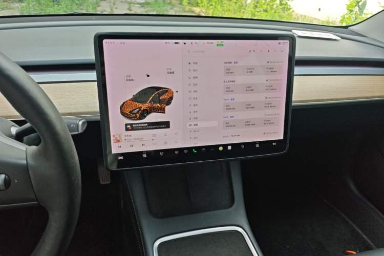 Used Tesla Model 3 2021 Standard Range Rear-Drive Upgraded Version Audio And AC Panel