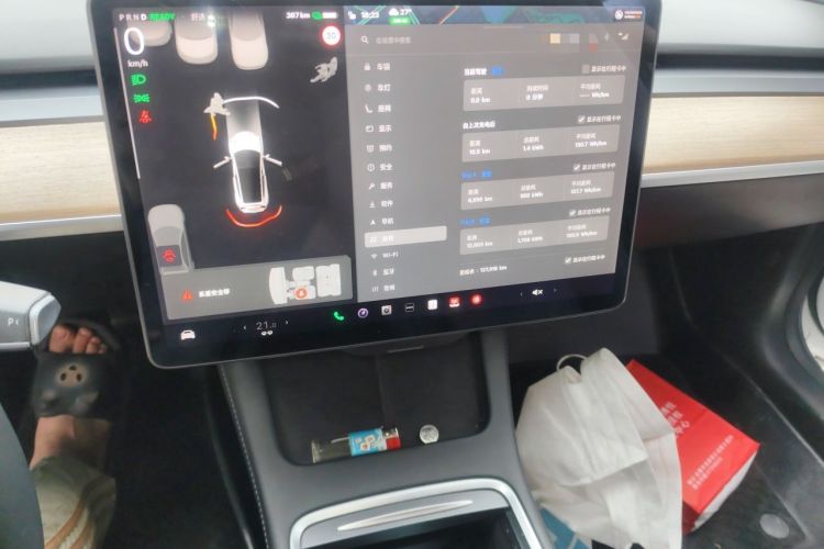 Used Tesla Model 3 2021 Standard Range Rear-Drive Upgraded Version Audio And AC Panel