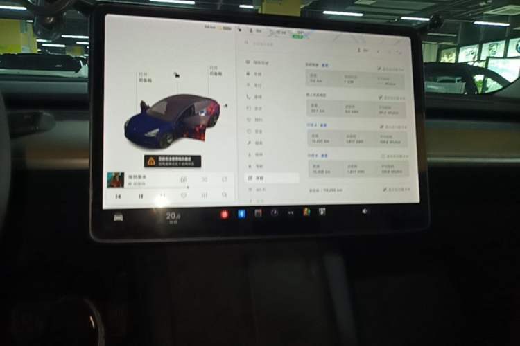 Used Tesla Model 3 2021 Revised Version Standard Range Rear-Wheel Drive Upgraded Edition 3D1 Audio And AC Panel