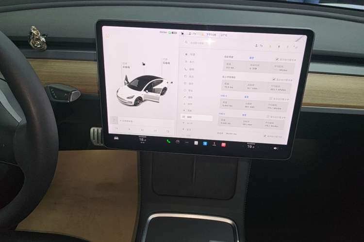 Used Tesla Model 3 2021 Performance High-Performance All-Wheel-Drive Version 3D6 Audio And AC Panel