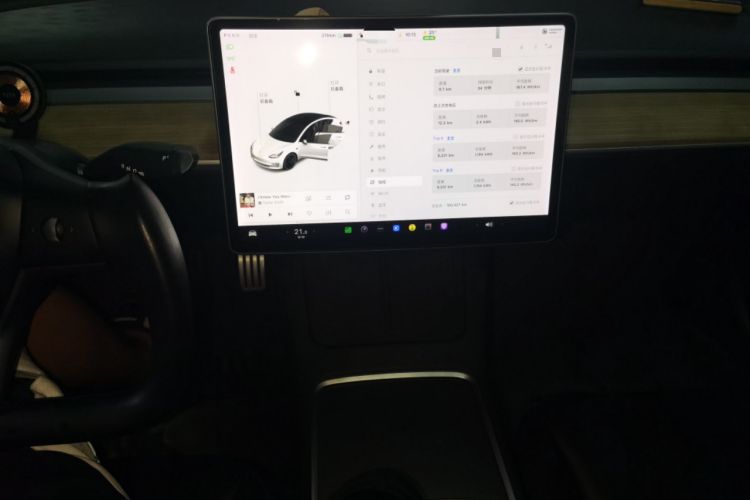 Used Tesla Model 3 2021 Standard Range Rear-Wheel Drive Upgraded Version 3D6 Audio And AC Panel