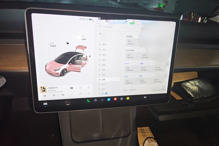 Used Tesla Model 3 2021 Standard Range Rear-Wheel Drive Upgraded Version 3D6 Audio And AC Panel