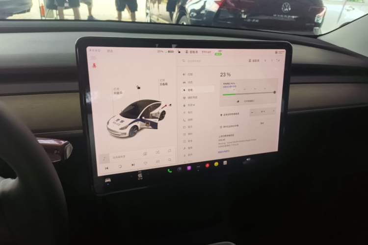 Used Tesla Model 3 2021 Standard Range Rear-Drive Upgraded Version Audio And AC Panel