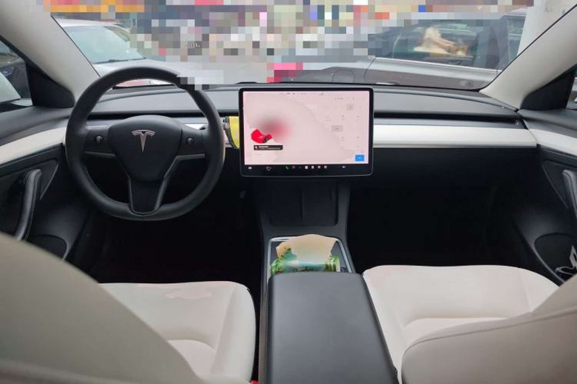 Used Tesla Model 3 2021 Revised Version Standard Range Rear-Wheel Drive Upgraded Edition 3D1 Center Console