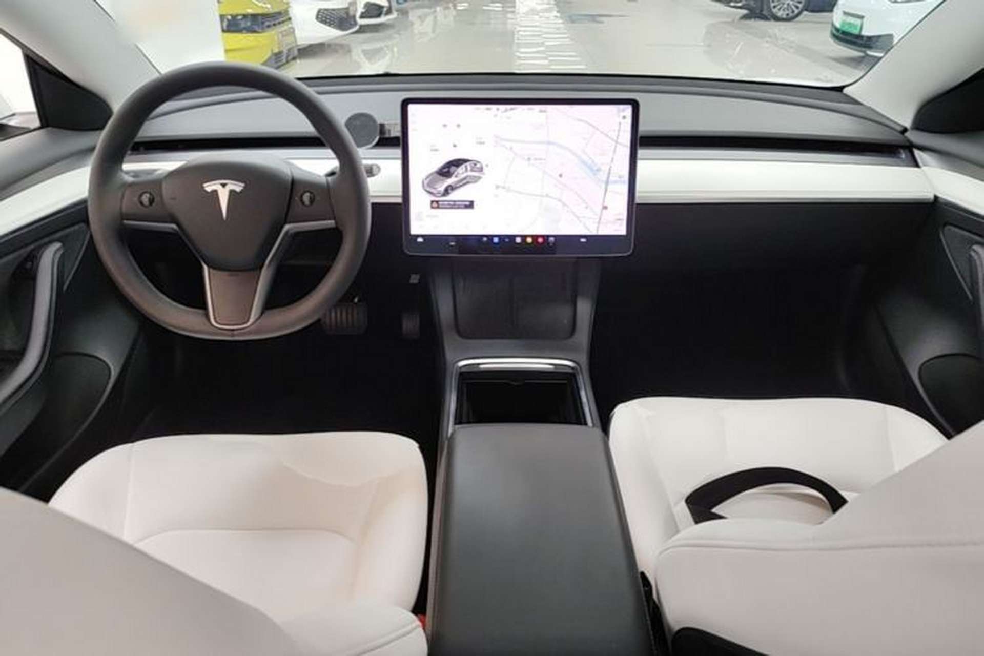 Used Tesla Model 3 2021 Revised Version Standard Range Rear-Wheel Drive Upgraded Edition 3D1 Center Console