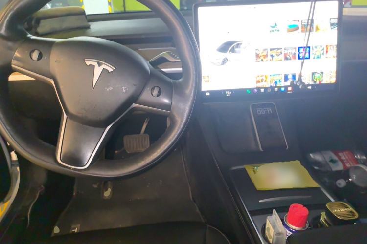 Used Tesla Model 3 2021 Revised Version Standard Range Rear-Wheel Drive Upgraded Edition 3D1 Center Console