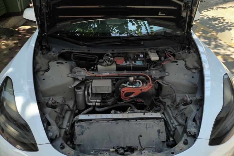 Used Tesla Model 3 2021 Revised Version Standard Range Rear-Wheel Drive Upgraded Edition 3D1 Engine Bay