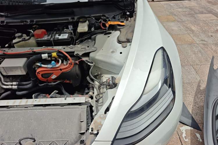 Used Tesla Model 3 2021 Standard Range Rear-Wheel Drive Upgraded Version 3D6 Engine Bay Left