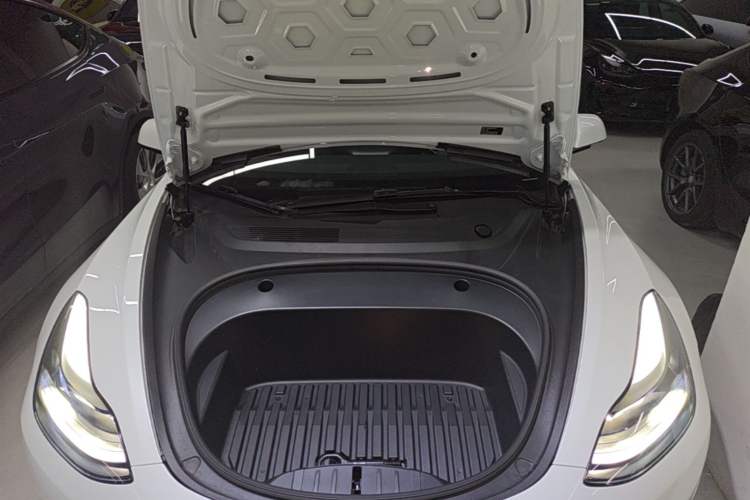 Used Tesla Model 3 2021 Performance High-Performance All-Wheel-Drive Version 3D6 Engine Bay