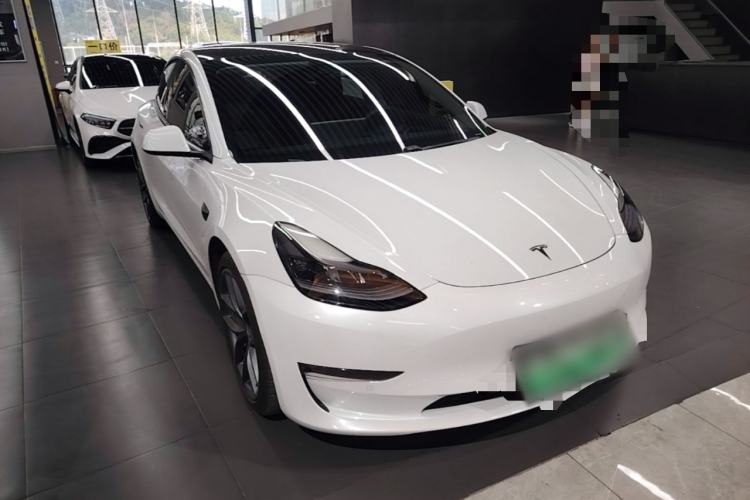 Used Tesla Model 3 2021 Performance High-Performance All-Wheel-Drive Version Front Right 45 Deg