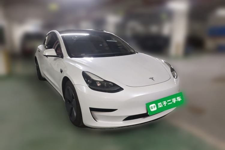 Used Tesla Model 3 2021 Standard Range Rear-Drive Upgraded Version Front Right 45 Deg