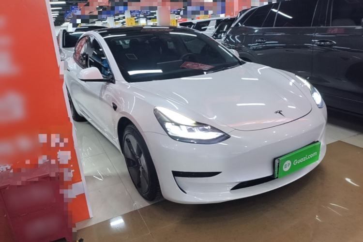 Used Tesla Model 3 2021 Standard Range Rear-Drive Upgraded Version Front Right 45 Deg