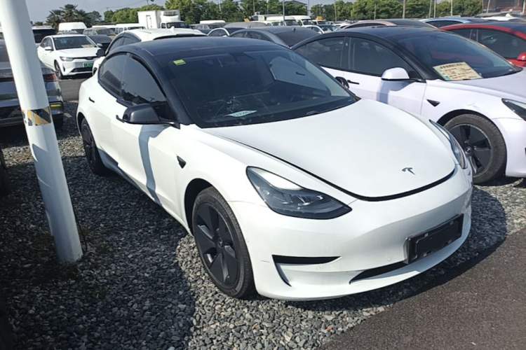 Used Tesla Model 3 2021 Revised Version Standard Range Rear-Wheel Drive Upgraded Edition 3D1 Front Right 45 Deg