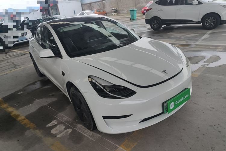 Used Tesla Model 3 2021 Standard Range Rear-Drive Upgraded Version Front Right 45 Deg