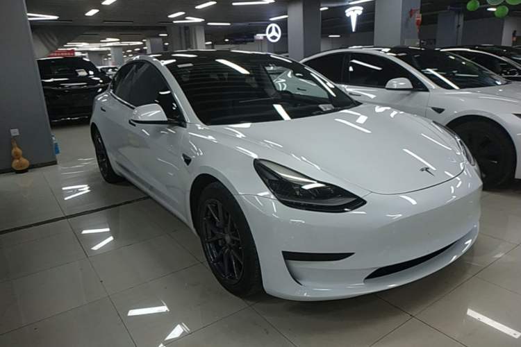 Used Tesla Model 3 2021 Revised Version Standard Range Rear-Wheel Drive Upgraded Edition 3D1 Front Right 45 Deg