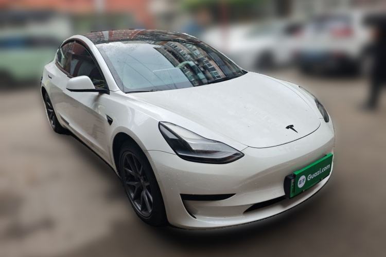 Used Tesla Model 3 2021 Standard Range Rear-Drive Upgraded Version Front Right 45 Deg