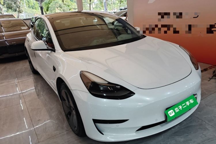 Used Tesla Model 3 2021 Standard Range Rear-Drive Upgraded Version Front Right 45 Deg