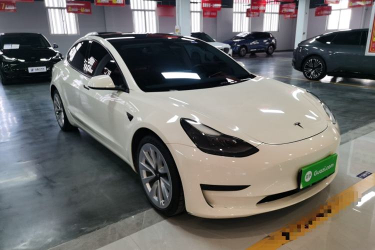 Used Tesla Model 3 2021 Revised Version Standard Range Rear-Wheel Drive Upgraded Edition 3D1 Front Right 45 Deg