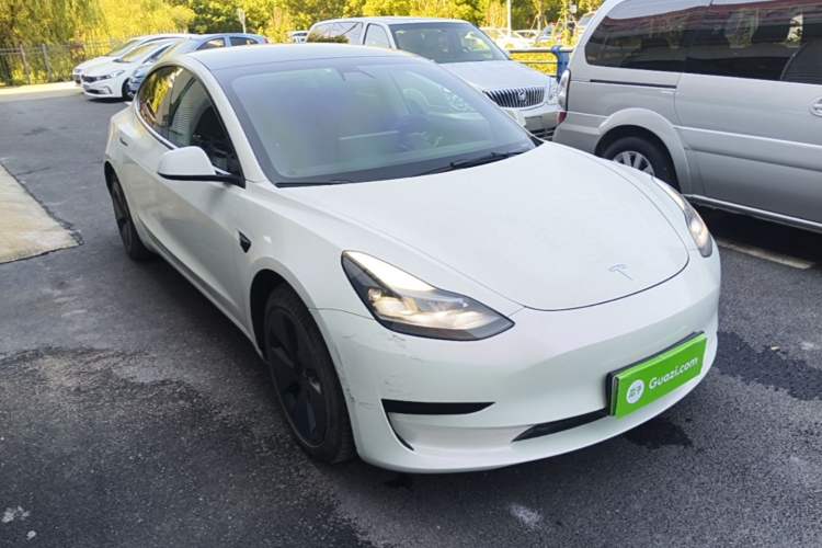 Used Tesla Model 3 2021 Standard Range Rear-Wheel Drive Upgraded Version 3D6 Front Right 45 Deg