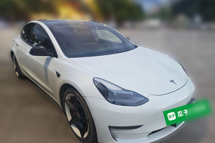 Used Tesla Model 3 2021 Performance High-Performance All-Wheel-Drive Version Front Right 45 Deg