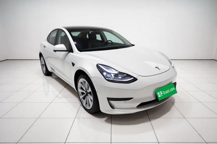 Used Tesla Model 3 2021 Standard Range Rear-Drive Upgraded Version Front Right 45 Deg