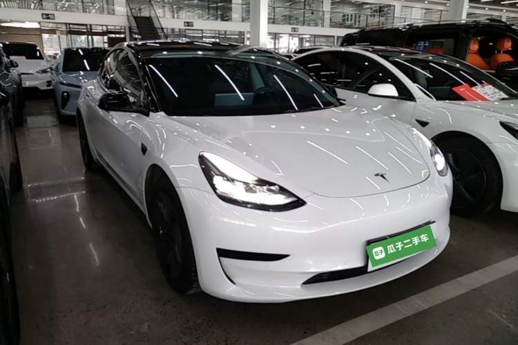 Used Tesla Model 3 2021 Standard Range Rear-Wheel Drive Upgraded Version 3D6 Front Right 45 Deg