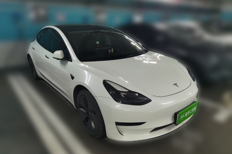 Used Tesla Model 3 2021 Standard Range Rear-Drive Upgraded Version Front Right 45 Deg