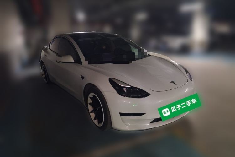 Used Tesla Model 3 2021 Standard Range Rear-Drive Upgraded Version Front Right 45 Deg