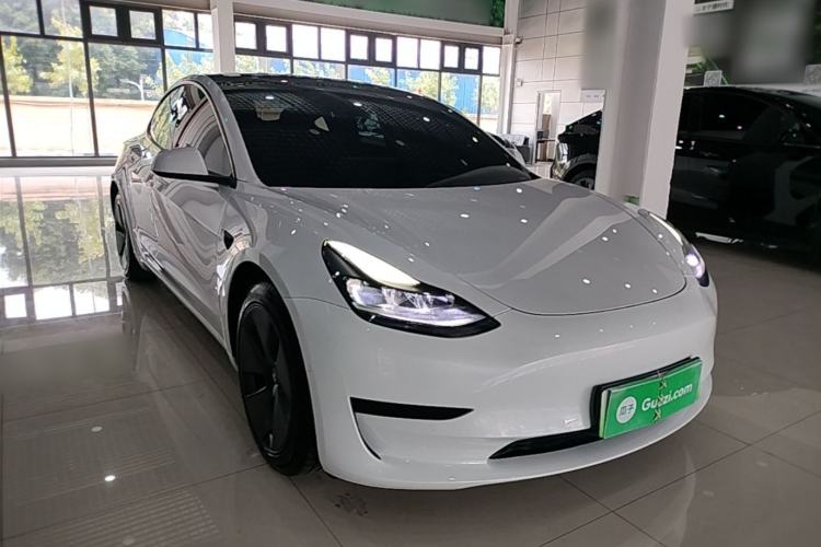 Used Tesla Model 3 2021 Standard Range Rear-Drive Upgraded Version Front Right 45 Deg