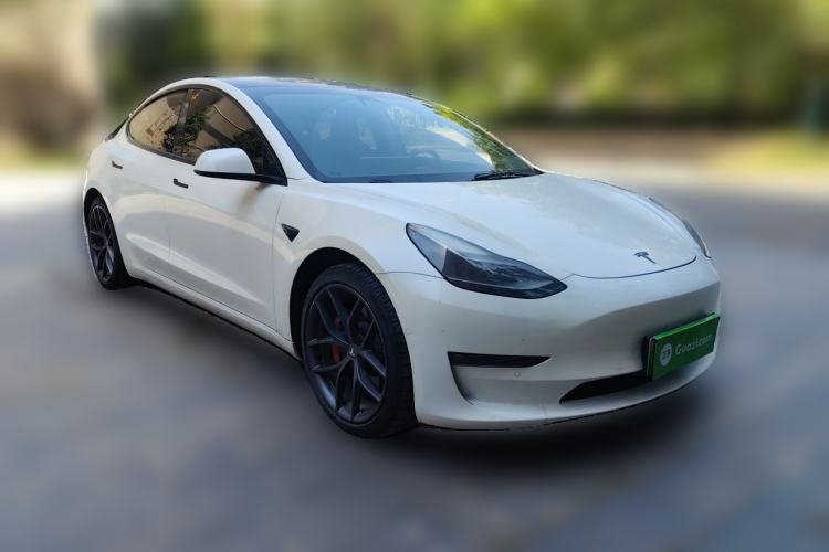 Used Tesla Model 3 2021 Performance High-Performance All-Wheel-Drive Version 3D6 Front Right 45 Deg