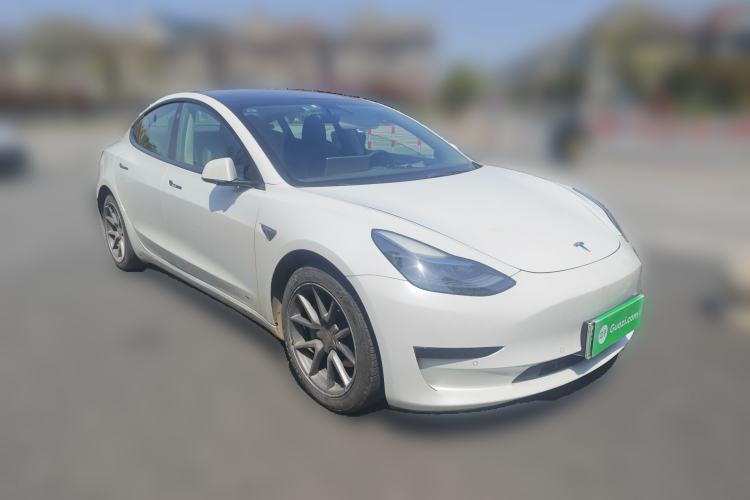 Used Tesla Model 3 2021 Revised Version Standard Range Rear-Wheel Drive Upgraded Edition 3D1 Front Right 45 Deg