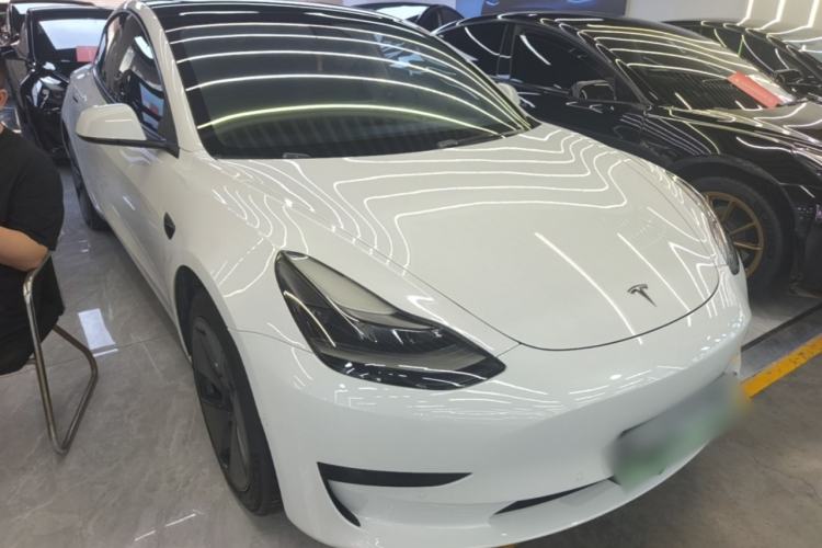 Used Tesla Model 3 2021 Standard Range Rear-Wheel Drive Upgraded Version 3D6 Front Right 45 Deg